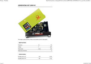 Dízel generátorok PRAMAC Lifter GBW 15y