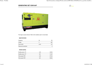 Dízel generátorok PRAMAC Lifter GSW 150 P