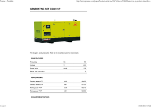 Dízel generátorok PRAMAC Lifter GSW 170 P