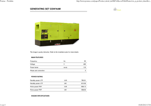 Dízel generátorok PRAMAC Lifter GSW 760 M