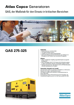 Dízel generátorok Atlas Copco QAS 275 VDS