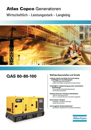 Dízel generátorok Atlas Copco QAS 80 PDS FW