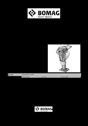 Benzines és dízel dönglők Bomag BT 65