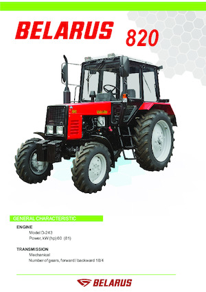 2WD traktorok Belarus 820
