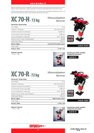 Benzines és dízel dönglők Breaker XC 70 R 4 T