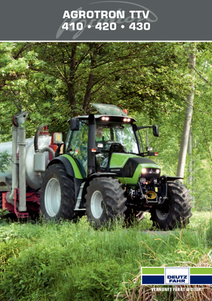 4WD traktorok DEUTZ-FAHR Agrotron TTV 420 DCR