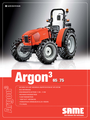 4WD traktorok SAME Argon ³ 65