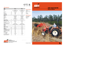 4WD traktorok Kioti DS 4110