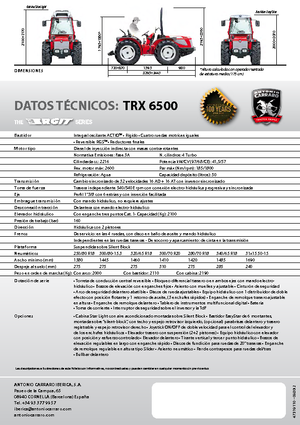 4WD traktorok Carraro Ergit TRX 6500