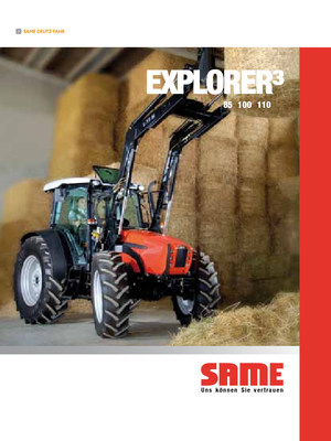 4WD traktorok SAME Explorer³ 100 DT