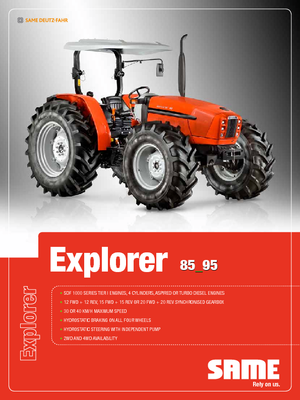 4WD traktorok SAME Explorer 95