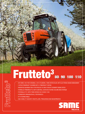 4WD traktorok SAME Frutteto³ 100 GS DT