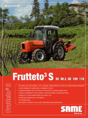 4WD traktorok SAME Frutteto³ S 90.3 GS DT