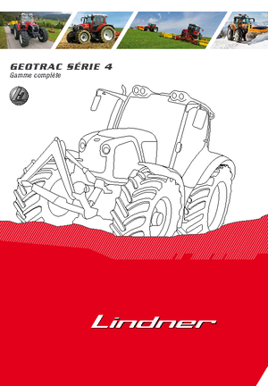 4WD traktorok Lindner Geotrac 84