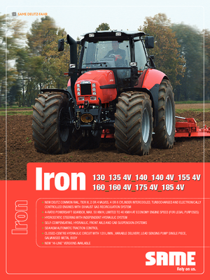 4WD traktorok SAME Iron 175 Hi-Line DCR