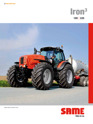 4WD traktorok SAME Iron³ 190 DCR