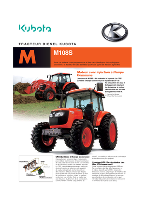 4WD traktorok Kubota M 108 S