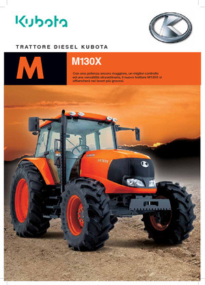 4WD traktorok Kubota M 130 X