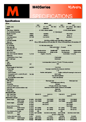 4WD traktorok Kubota M 8540