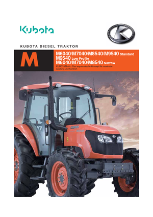 4WD traktorok Kubota M 8540