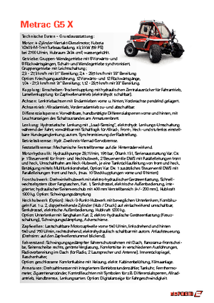 4WD traktorok Reform Werke Metrac G 5 X