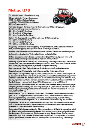 4WD traktorok Reform Werke Metrac G 7 X