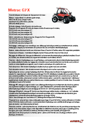 4WD traktorok Reform Werke Metrac G 7 X