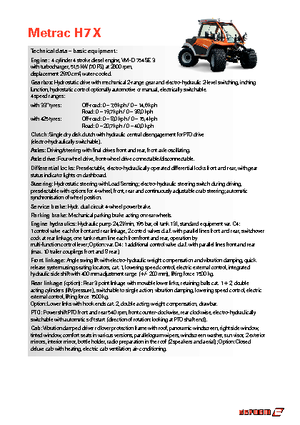 4WD traktorok Reform Werke Metrac H 7 X