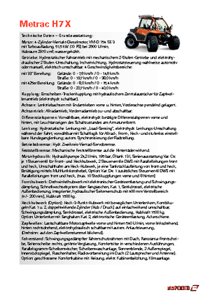 4WD traktorok Reform Werke Metrac H 7 X