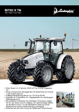 4WD traktorok Lamborghini Nitro R 100 DT GS