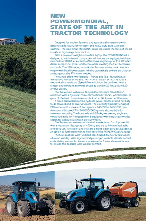 4WD traktorok Landini Powermondial 110 Techno