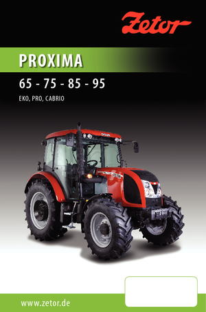4WD traktorok Zetor Proxima 95 PRO