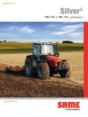 4WD traktorok SAME Silver³ 110 Continuo