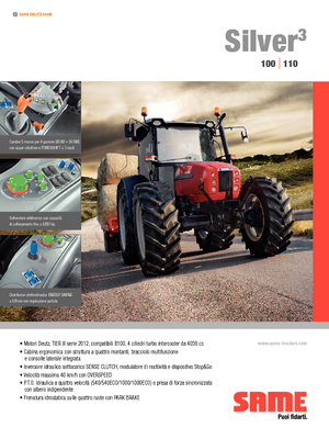 4WD traktorok SAME Silver³ 100 DT