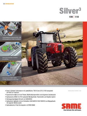 4WD traktorok SAME Silver³ 100 DT