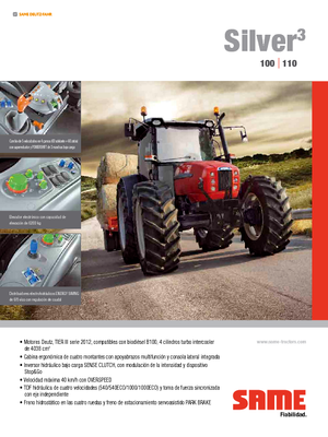 4WD traktorok SAME Silver³ 100 DT