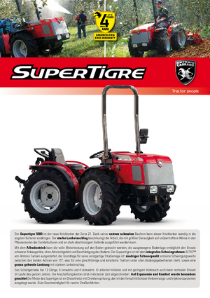 4WD traktorok Carraro Supertigre 5500
