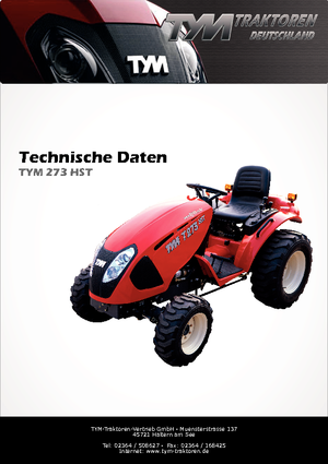 4WD traktorok TYM T273