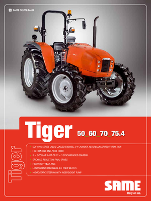 4WD traktorok SAME Tiger 75
