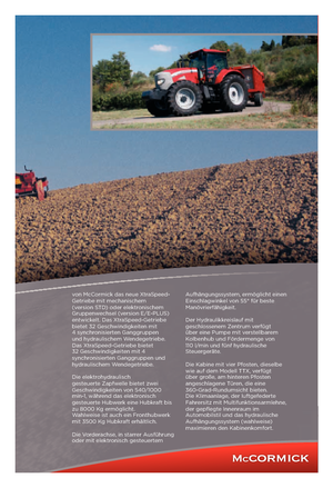4WD traktorok McCormick XTX 185 E-Plus
