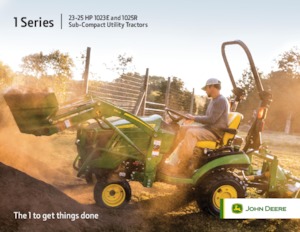 Kompakt kommunális traktorok John Deere 1023E