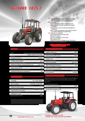 4WD traktorok Belarus 1025.2