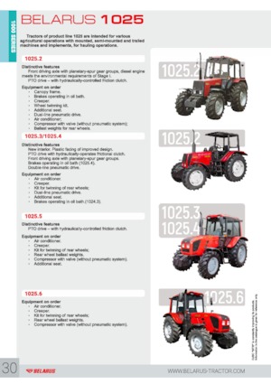 4WD traktorok Belarus 1025.3