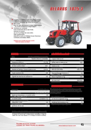 4WD traktorok Belarus 1025.3