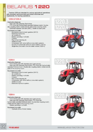 4WD traktorok Belarus 1220.3