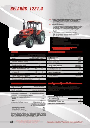 4WD traktorok Belarus 1221.4
