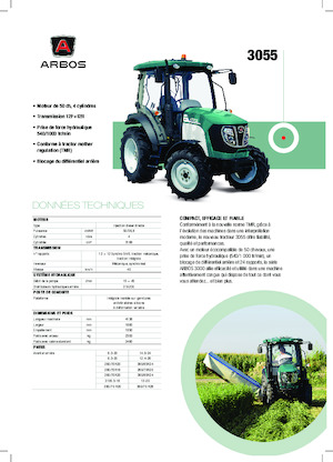 4WD traktorok Arbos 3055