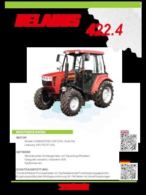 4WD traktorok Belarus 422.4