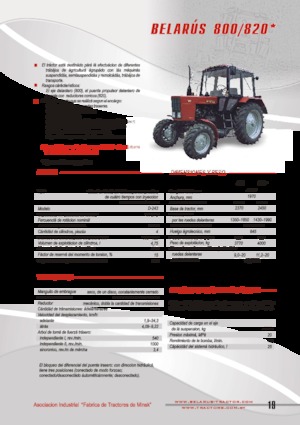 4WD traktorok Belarus 820 F