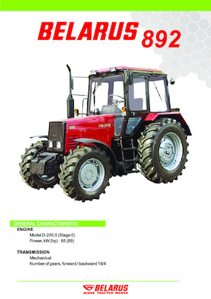 4WD traktorok Belarus 892